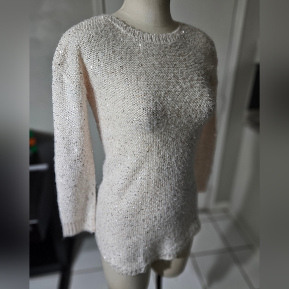 Copper Key Sweaters - Copper Key Sparkling Cream Sweater